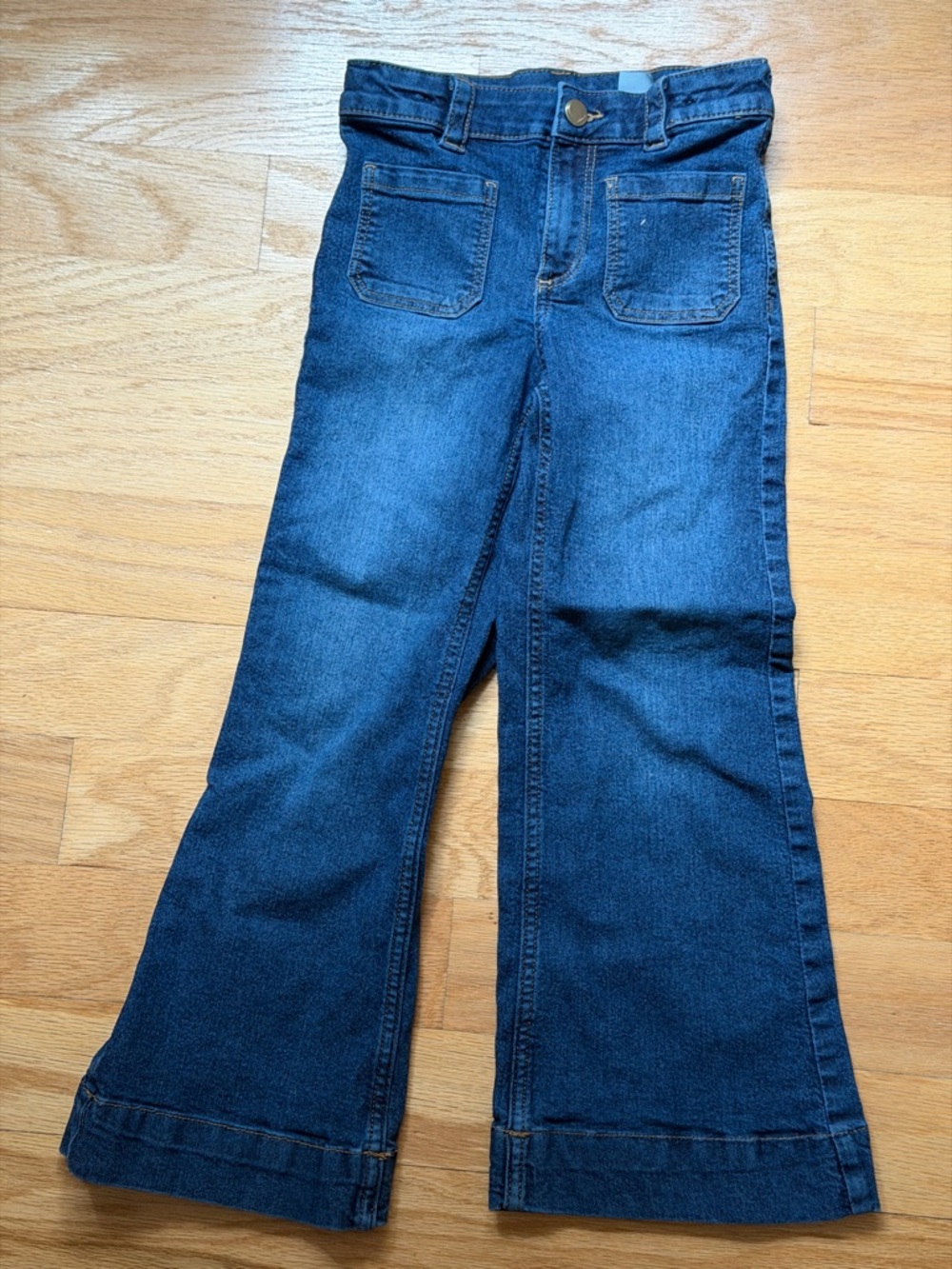 H&M Dark Blue Flare-Leg girls Jeans 6-7